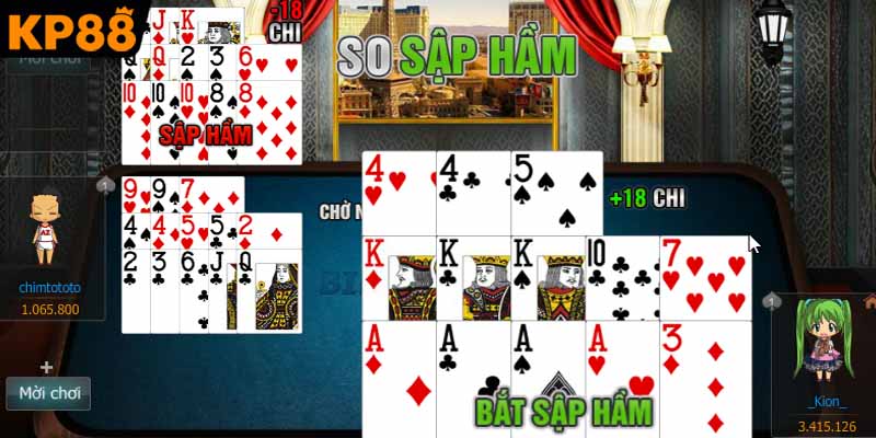 Chiến thuật xếp chi bài linh hoạt hiệu quả